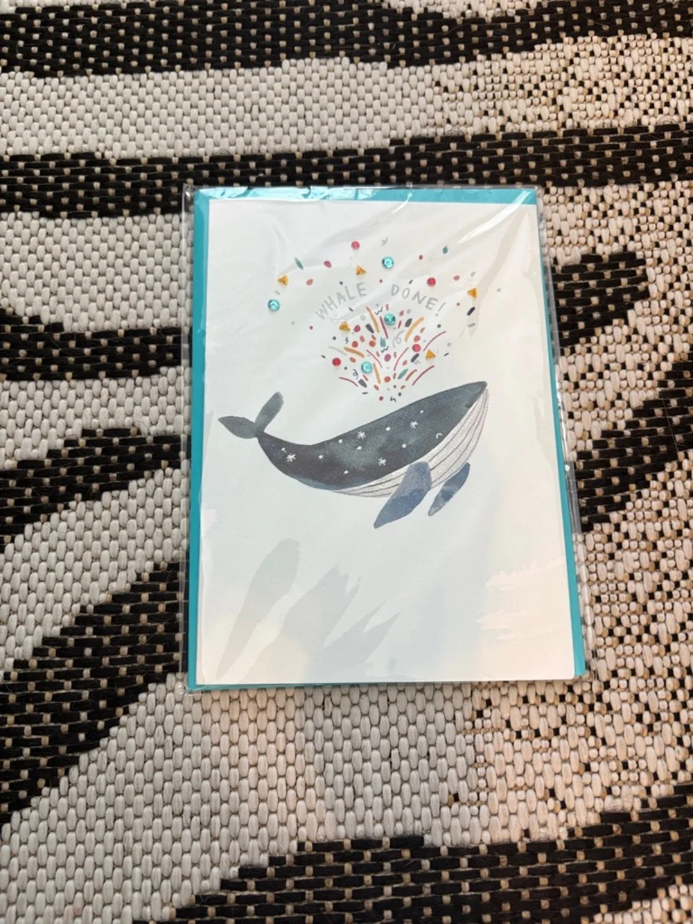 🆕Papyrus “Whale Done” Encouragement/Congratulations Whale Greeting Card